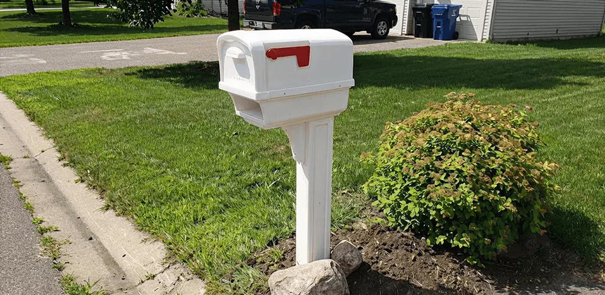 Mailbox installation for a residential curbside mailbox in San Diego, CA